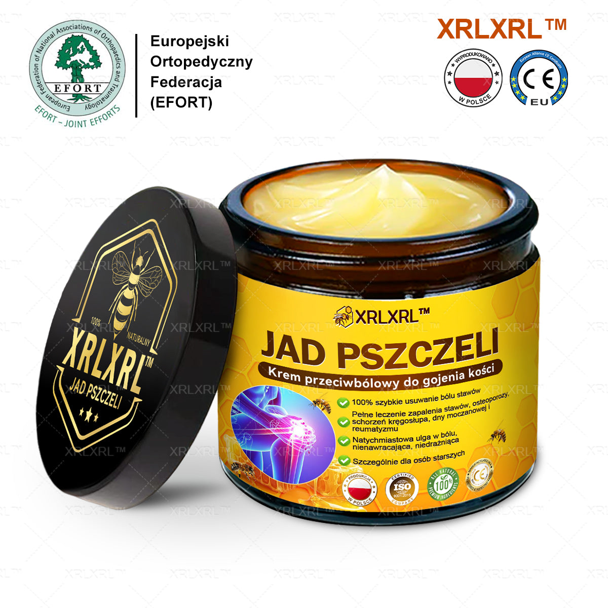 XRLXRL® Jad pszczeli Maść przeciwbólową wspomagającą gojenie kości ✨🌸(Szczególnie dla osób starszych i zalecane przez EFORT)