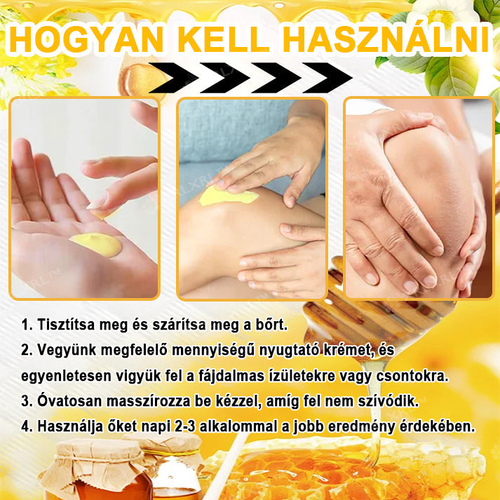 Hivatalos bolt: XRLXRL® Méhméreg Azonnali Ultra Erős Fájdalomcsillapító Krém - (Enyhíti a fájdalmat ízületi gyulladás, izomfájdalom, hátfájás, térdek, hát, vállak, csípők, csuklók, kezek esetén)