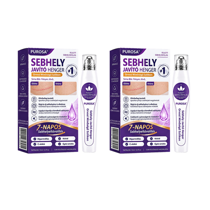 PUROSA®🩹 Orvosi tisztaságú szilikon hegápoló görgő (Kiemelkedő, piros, kemény, feszülő és elszíneződött műtéti hegekre)