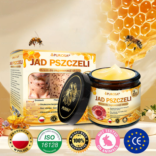 Wyprodukowany i wysłany z Polski ✨PUROSA® Krem z jadem pszczelim do regeneracji skóry⏰ OSTATNI DZIEŃ – 80% ZNIŻKI!