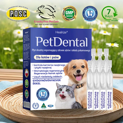 🐱🐶[🇵🇱 Oficjalny Sklep] Healrize® Płyn do Jamy Ustnej dla Zwierząt - Odświeżenie Oddechu, Usuwanie Kamienia Nazębnego i Promowanie Regeneracji Dziąseł, Stabilizacja Zębów (dla Kotów i Psów) - Zaoszczędź 70% Dziś!