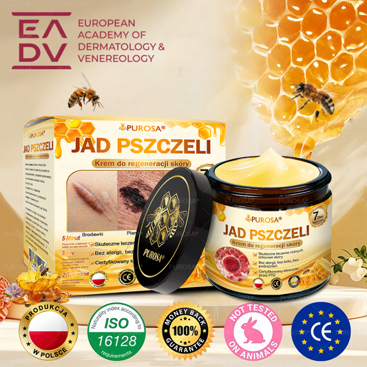 Wyprodukowany i wysłany z Polski ✨PUROSA® Krem z jadem pszczelim do regeneracji skóry⏰ OSTATNI DZIEŃ – 80% ZNIŻKI!