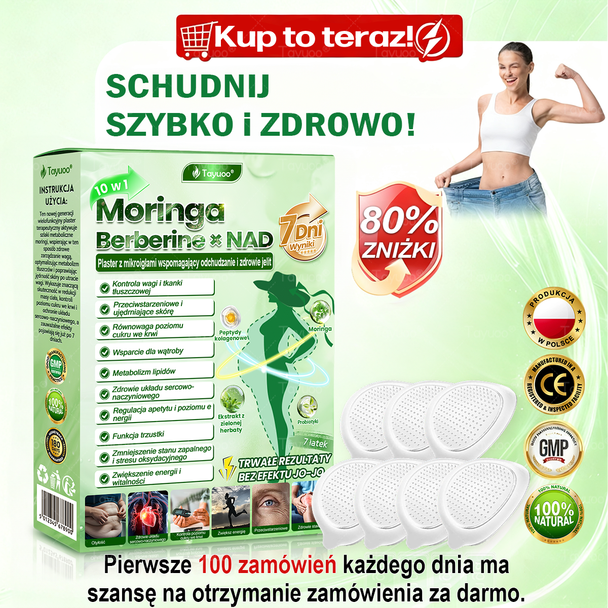 Oficjalny Sklep | 💫💫 𝑻𝐚𝙮𝘂𝙤𝒐® 𝐌𝐨𝐫𝐢𝐧𝐠𝐚 ·𝘽𝙚𝙧𝙗𝙚𝙧𝙞𝙣𝙚× 𝑵𝑨𝑫+10-𝐰-1 𝙕𝙖𝙖𝙬𝙖𝙣𝙨𝙤𝙬𝙖𝙣 𝒑𝒍𝒂𝒔𝒕𝒆𝒓 𝐧𝐚𝐧𝐨 𝐳  𝙢𝙞𝙠𝙧𝙤𝙞𝙜ł𝙖𝙢𝙞🇵🇱 (Tylko raz dziennie — widoczne pierwsze zmiany już po 7 dniach)✅Kompleksowe wsparcie sylwetki, skóry, poziomu cukru i dobrego snu