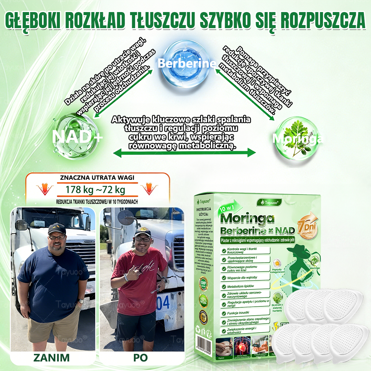 Oficjalny Sklep | 💫💫 𝑻𝐚𝙮𝘂𝙤𝒐® 𝐌𝐨𝐫𝐢𝐧𝐠𝐚 ·𝘽𝙚𝙧𝙗𝙚𝙧𝙞𝙣𝙚× 𝑵𝑨𝑫+10-𝐰-1 𝙕𝙖𝙖𝙬𝙖𝙣𝙨𝙤𝙬𝙖𝙣 𝒑𝒍𝒂𝒔𝒕𝒆𝒓 𝐧𝐚𝐧𝐨 𝐳  𝙢𝙞𝙠𝙧𝙤𝙞𝙜ł𝙖𝙢𝙞🇵🇱 (Tylko raz dziennie — widoczne pierwsze zmiany już po 7 dniach)✅Kompleksowe wsparcie sylwetki, skóry, poziomu cukru i dobrego snu