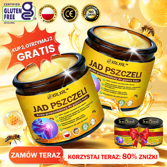XRLXRL® Jad pszczeli Maść przeciwbólową wspomagającą gojenie kości ✨🌸(Szczególnie dla osób starszych i zalecane przez EFORT)