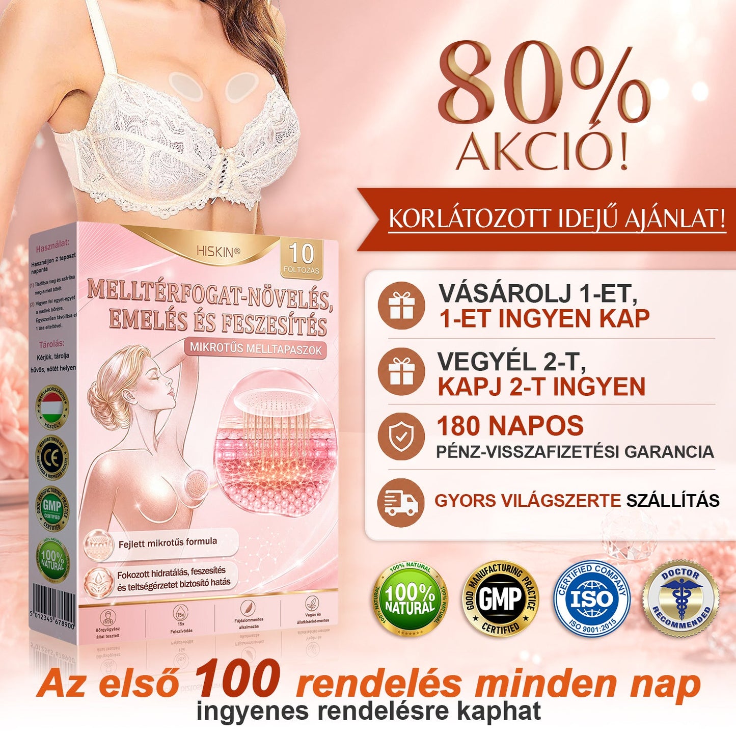 HISKIN®🌟 MELLEMELŐ ÉS FESZESÍTŐ MIKROTŰS TAPASZOK