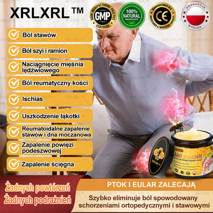 XRLXRL™ Krem Łagodzący Ból i Leczenie Kości z Jadłem Pszczelim (Specjalnie dla starszych dorosłych i polecany przez AAOS)