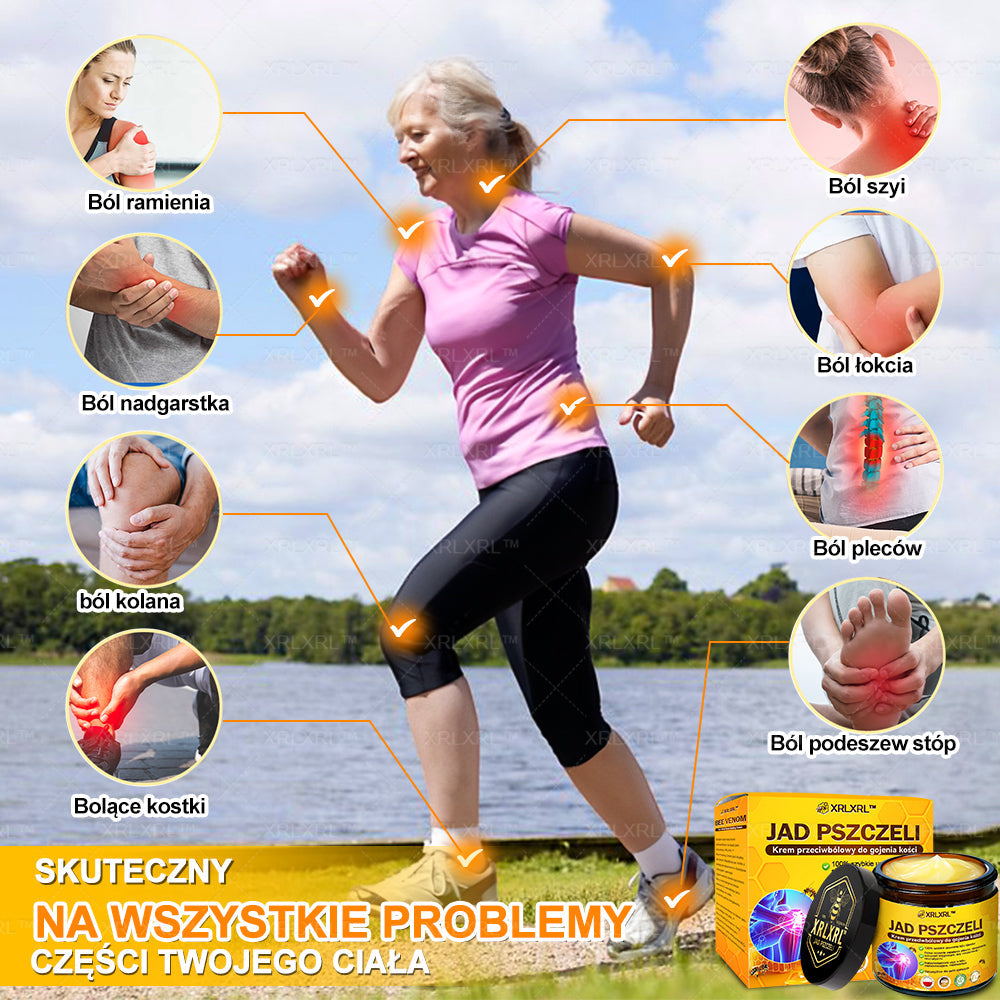 XRLXRL® Jad pszczeli Maść przeciwbólową wspomagającą gojenie kości ✨🌸(Szczególnie dla osób starszych i zalecane przez EFORT)