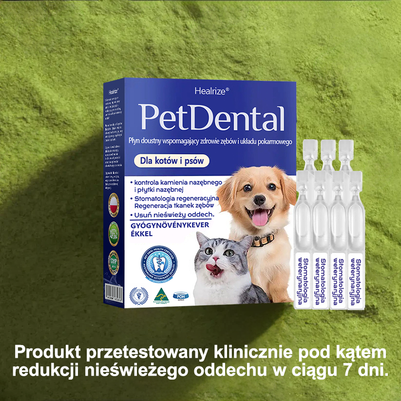 🐱🐶[🇵🇱 Oficjalny Sklep] Healrize® Płyn do Jamy Ustnej dla Zwierząt - Odświeżenie Oddechu, Usuwanie Kamienia Nazębnego i Promowanie Regeneracji Dziąseł, Stabilizacja Zębów (dla Kotów i Psów) - Zaoszczędź 70% Dziś!