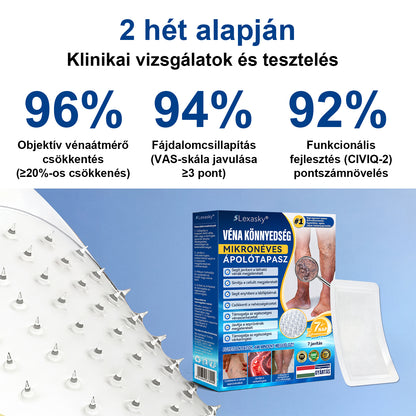 Lexasky® Vénakönnyítő Mikrotűs Ápoló Tapasz 🦶 Gyors Megkönnyebbülés, Tartós Hatás ⏰ MA UTOLSÓ NAP – 80% KEDVEZMÉNY