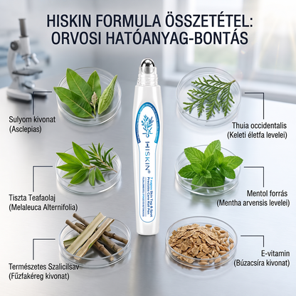 HISKIN®⭐ 7 napos golyós aplikátor szemölcsök és foltok ellen – Fejlett, fájdalommentes és hegmentes bőrhibatartó megoldás