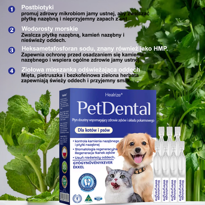 🐱🐶[🇵🇱 Oficjalny Sklep] Healrize® Płyn do Jamy Ustnej dla Zwierząt - Odświeżenie Oddechu, Usuwanie Kamienia Nazębnego i Promowanie Regeneracji Dziąseł, Stabilizacja Zębów (dla Kotów i Psów) - Zaoszczędź 70% Dziś!