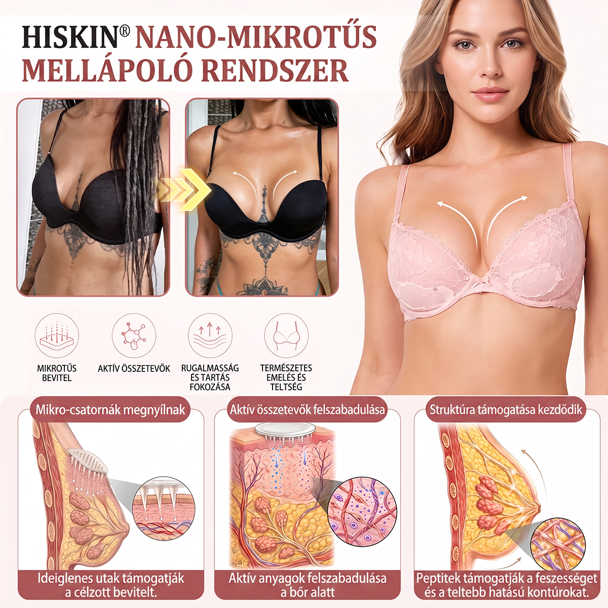 HISKIN®🌟 MELLEMELŐ ÉS FESZESÍTŐ MIKROTŰS TAPASZOK